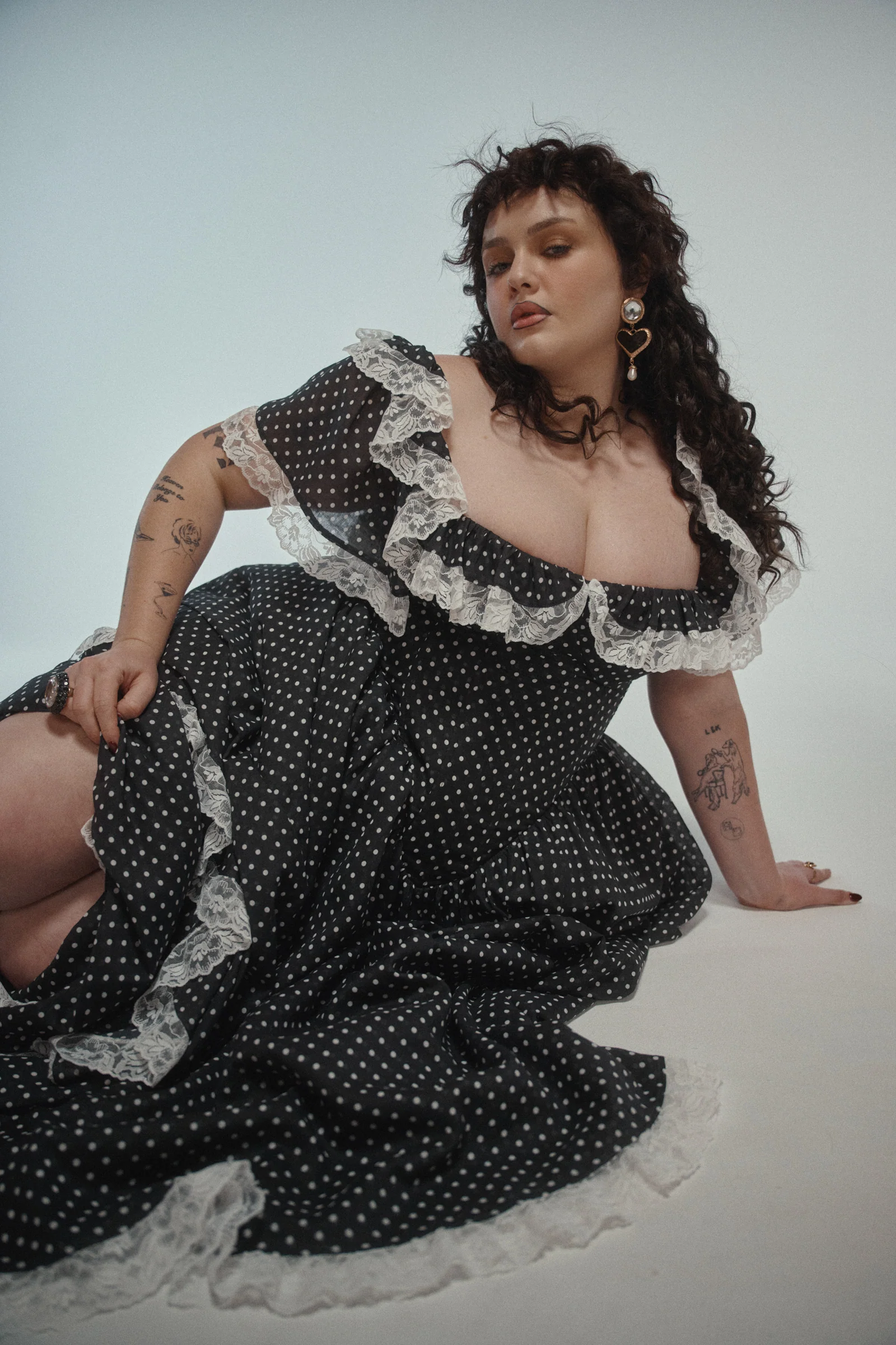 The Black Polka Dot Cupid Dress - Image 5