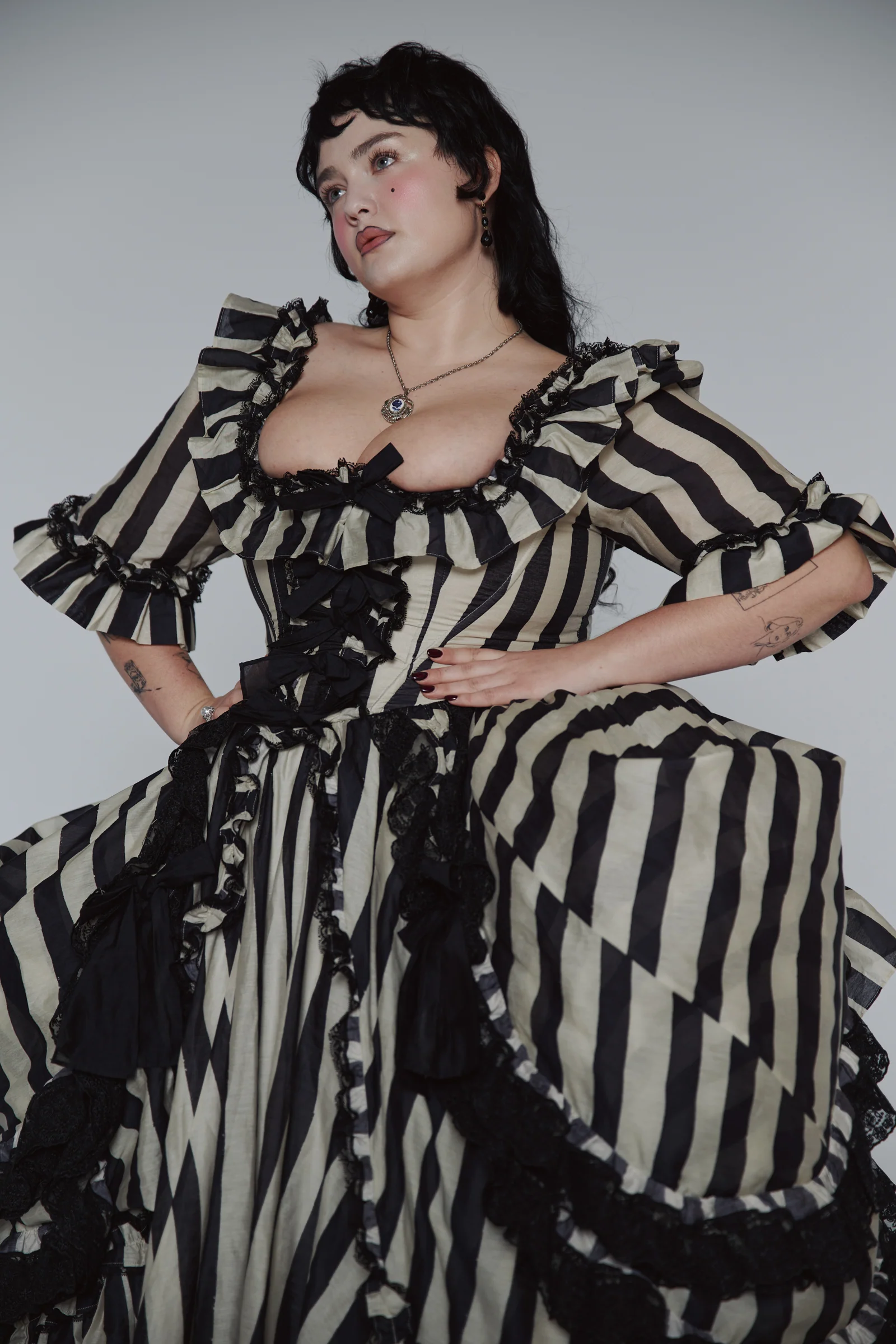 The Buccaneer Silk Organdy Antoinette Gown - Image 15