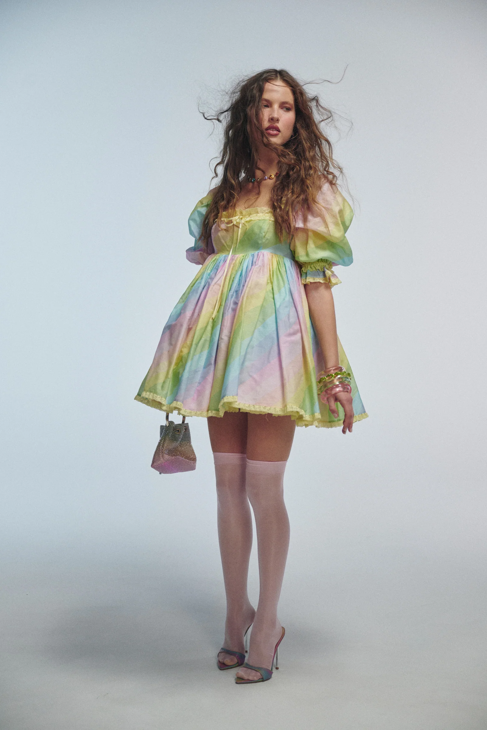 The End Of The Rainbow Gossamer Puff Dress