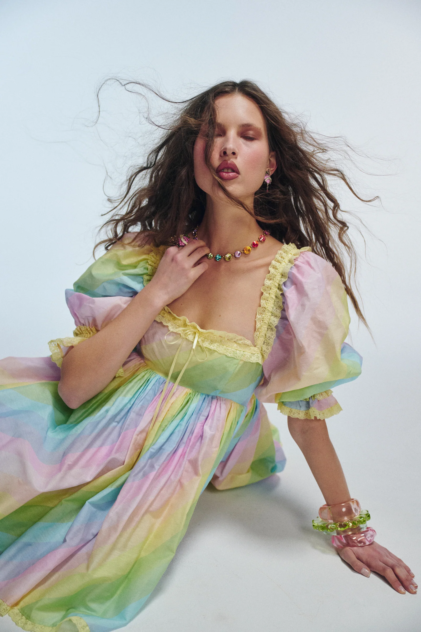 The End Of The Rainbow Gossamer Puff Dress - Image 3