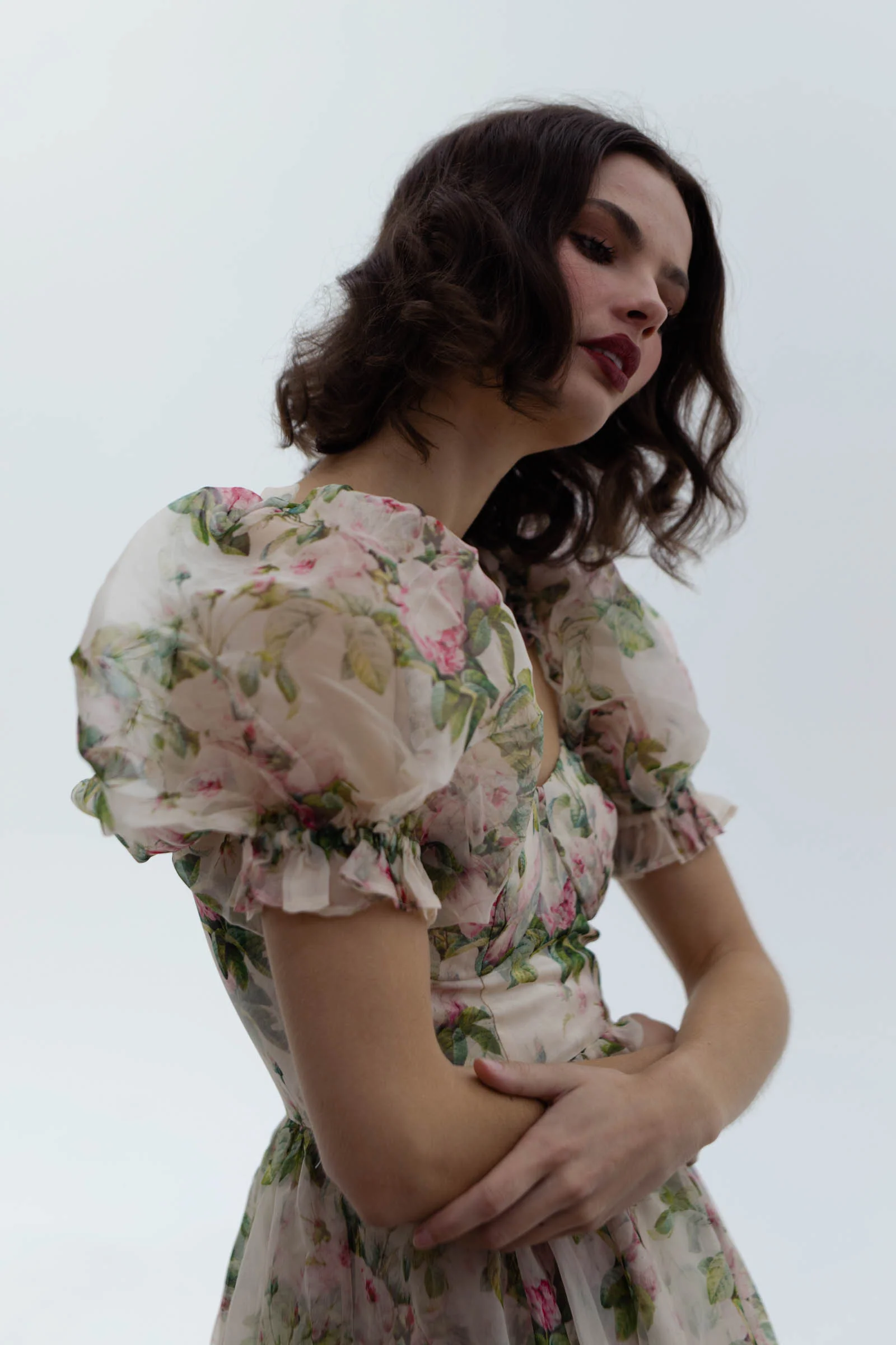 The Garden Roses Silk Gauze Ritz Gown - Image 7