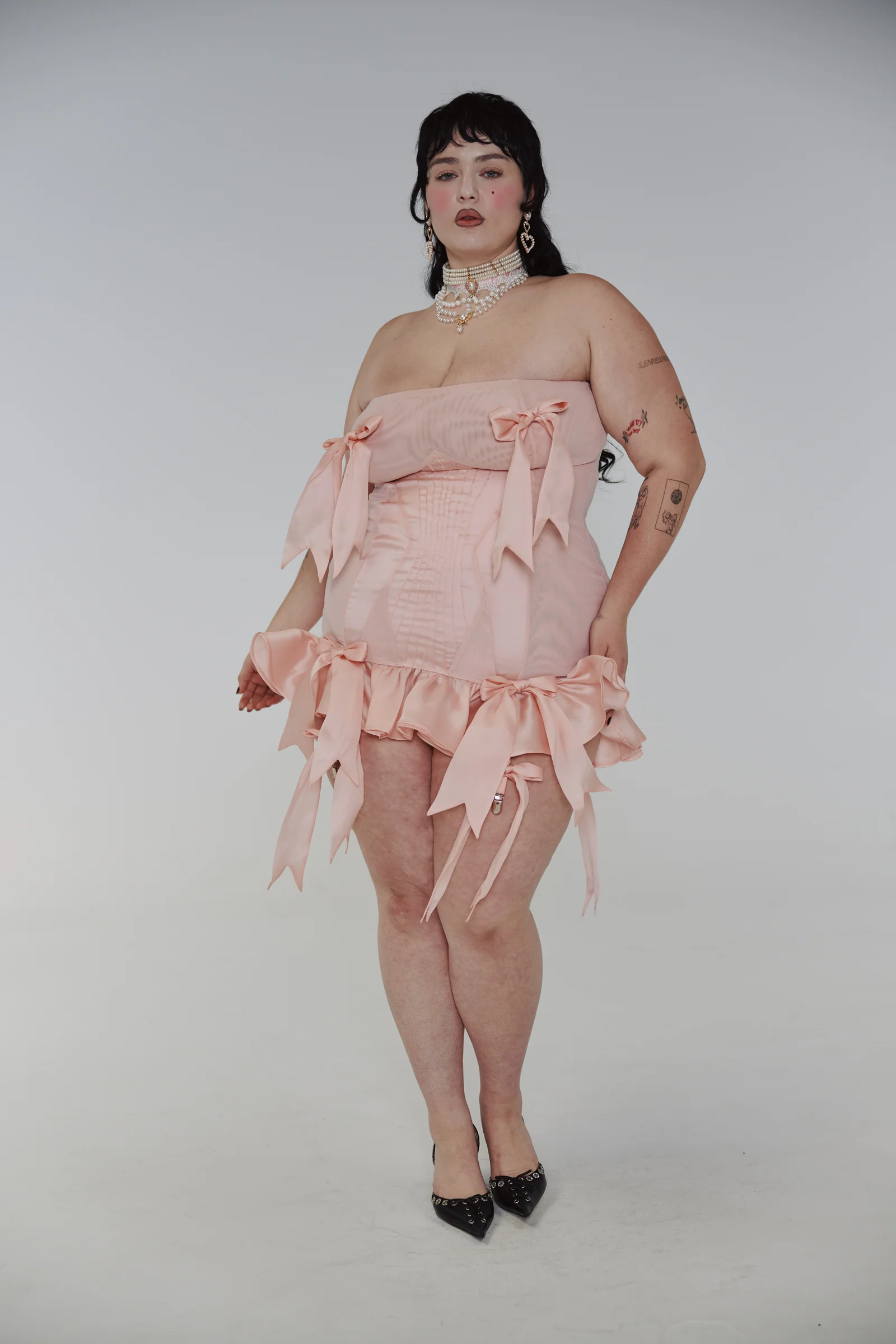 The Silk Boudoir Flasher Dress - Image 2
