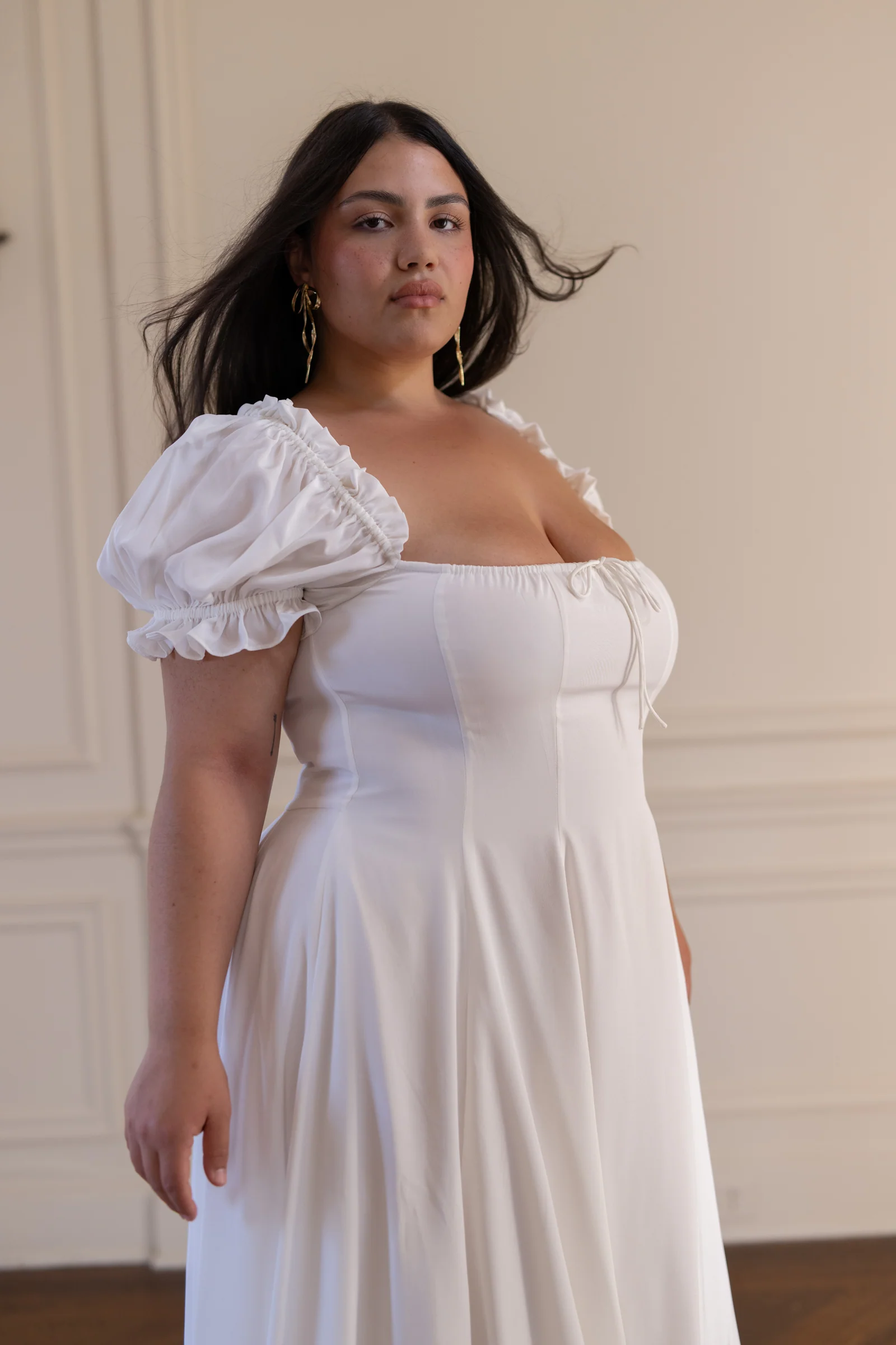 The Ivory Silk Garden Party Gown - Image 13