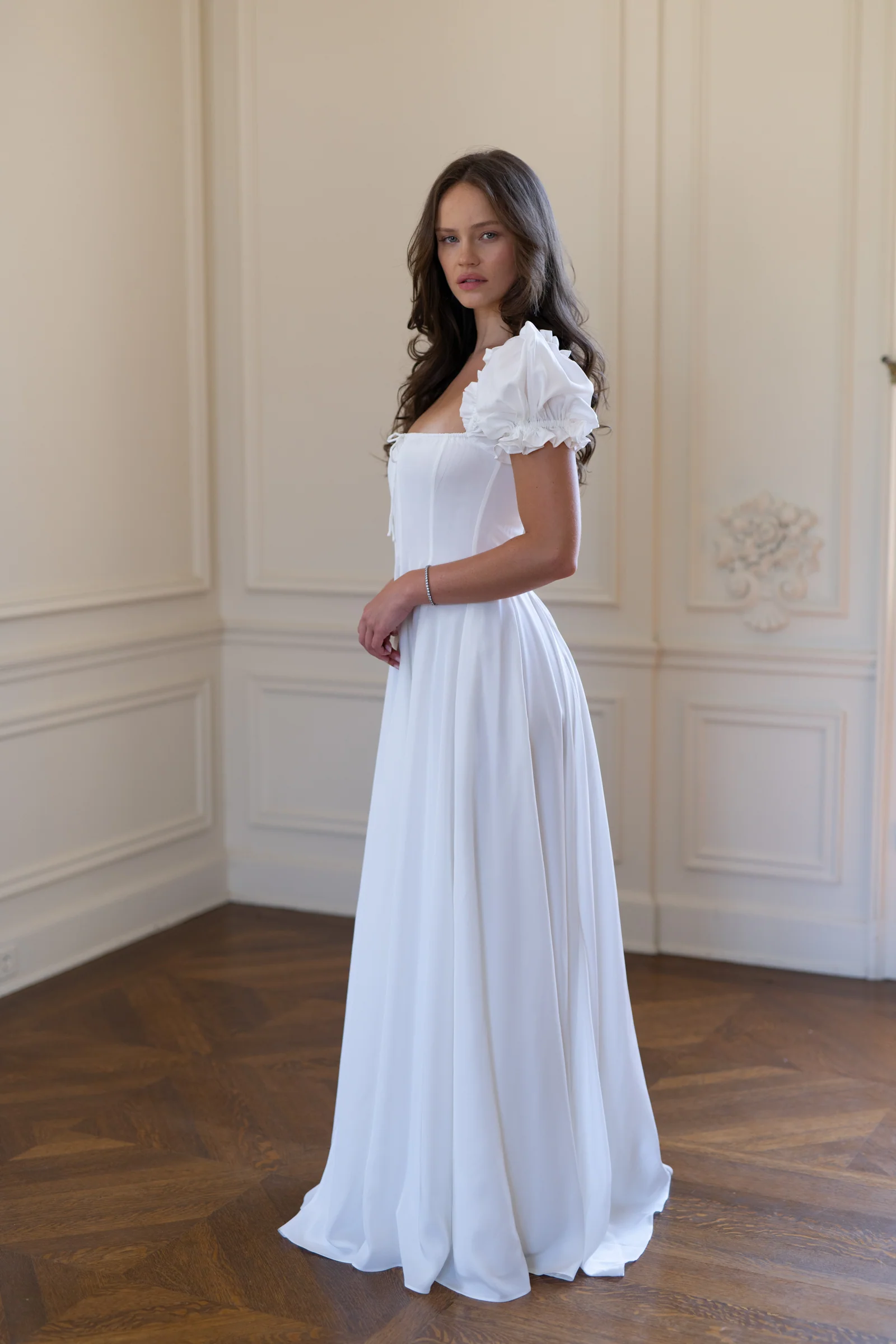 The Ivory Silk Garden Party Gown - Image 2