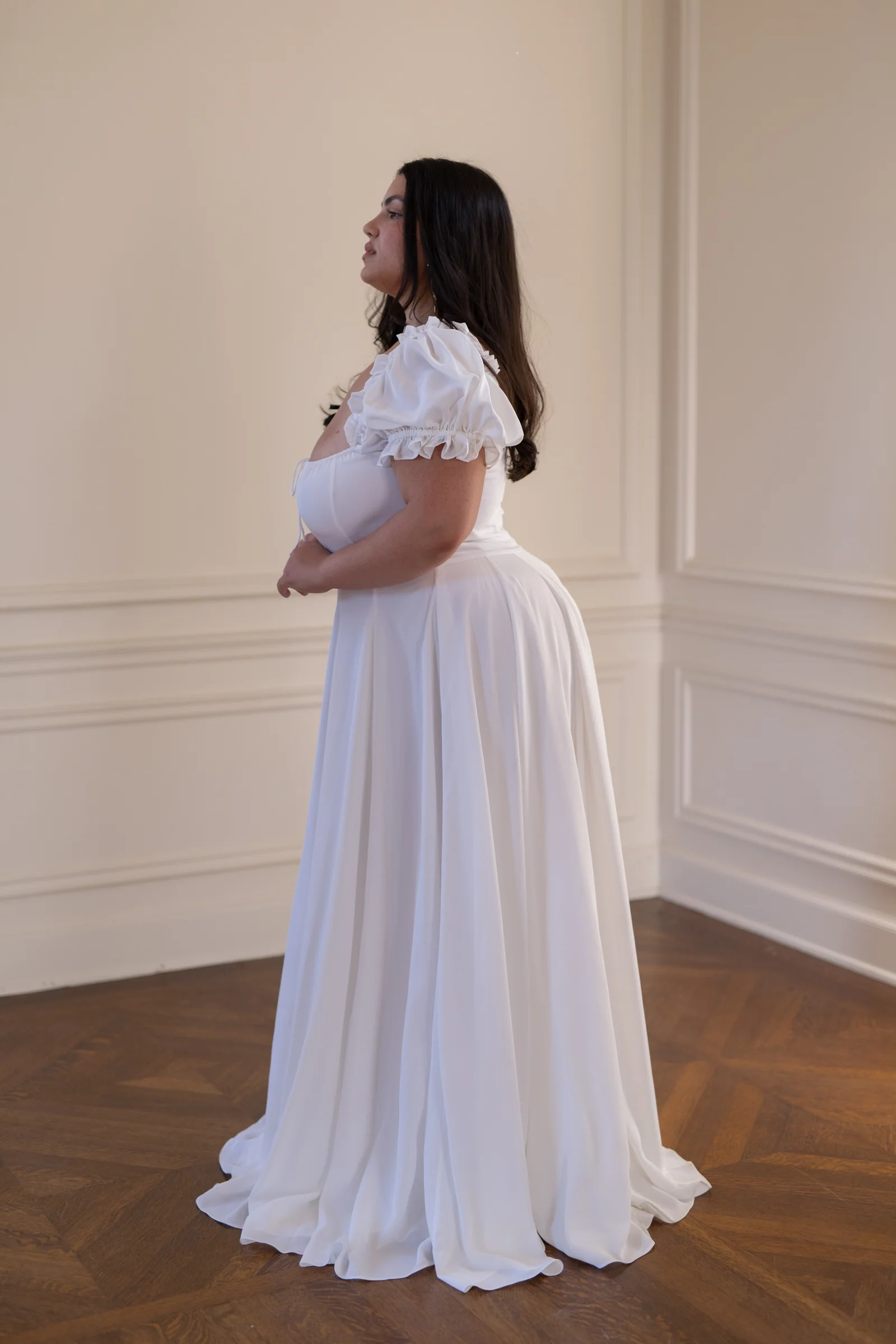 The Ivory Silk Garden Party Gown - Image 5