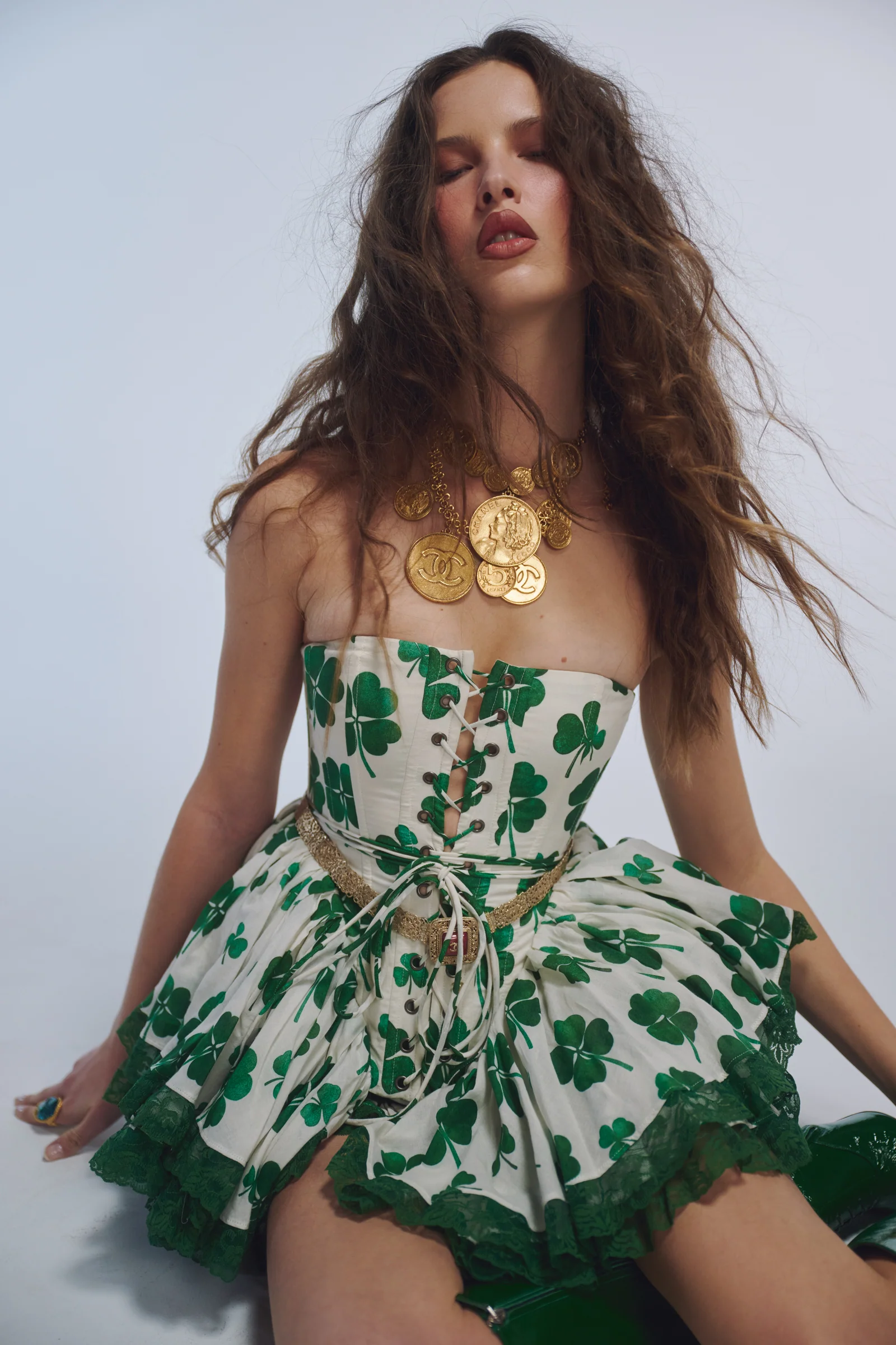 Luck Of The Irish Victorian Corset
