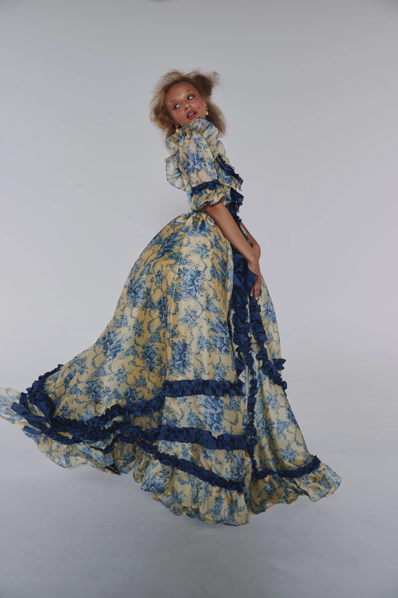 The Silk Satin Lumière Antoinette Gown - Image 3