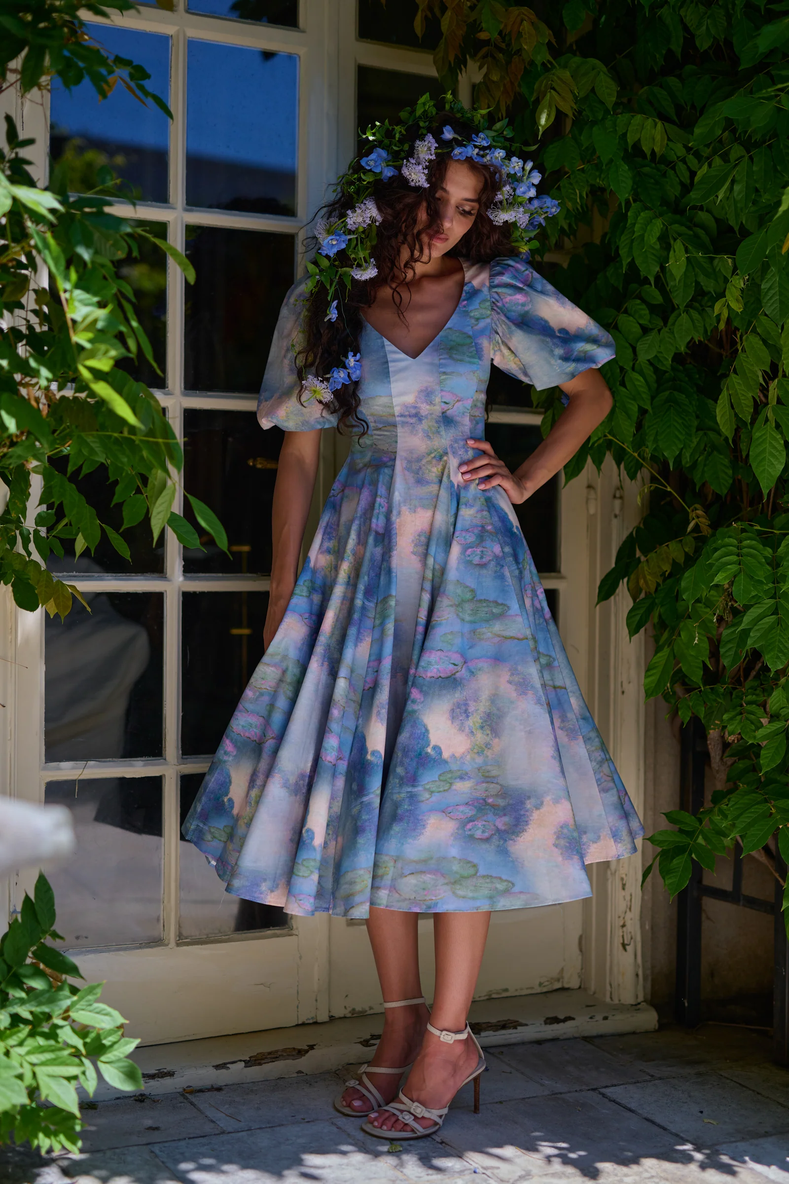 Morning On The Seine Sweetheart Day Dress - Image 2