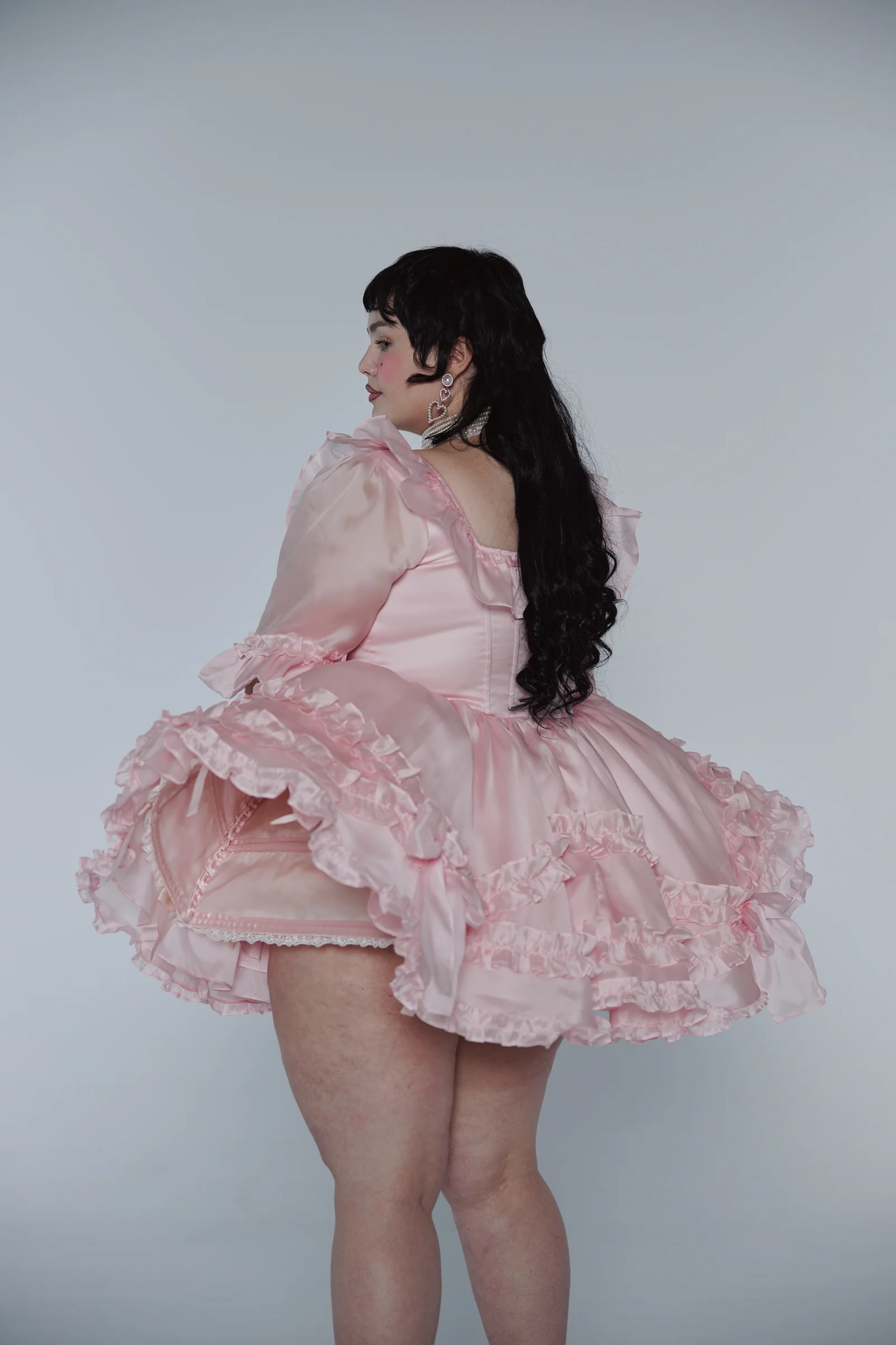 The Silk Satin Powder Gossamer Pannier - Image 3