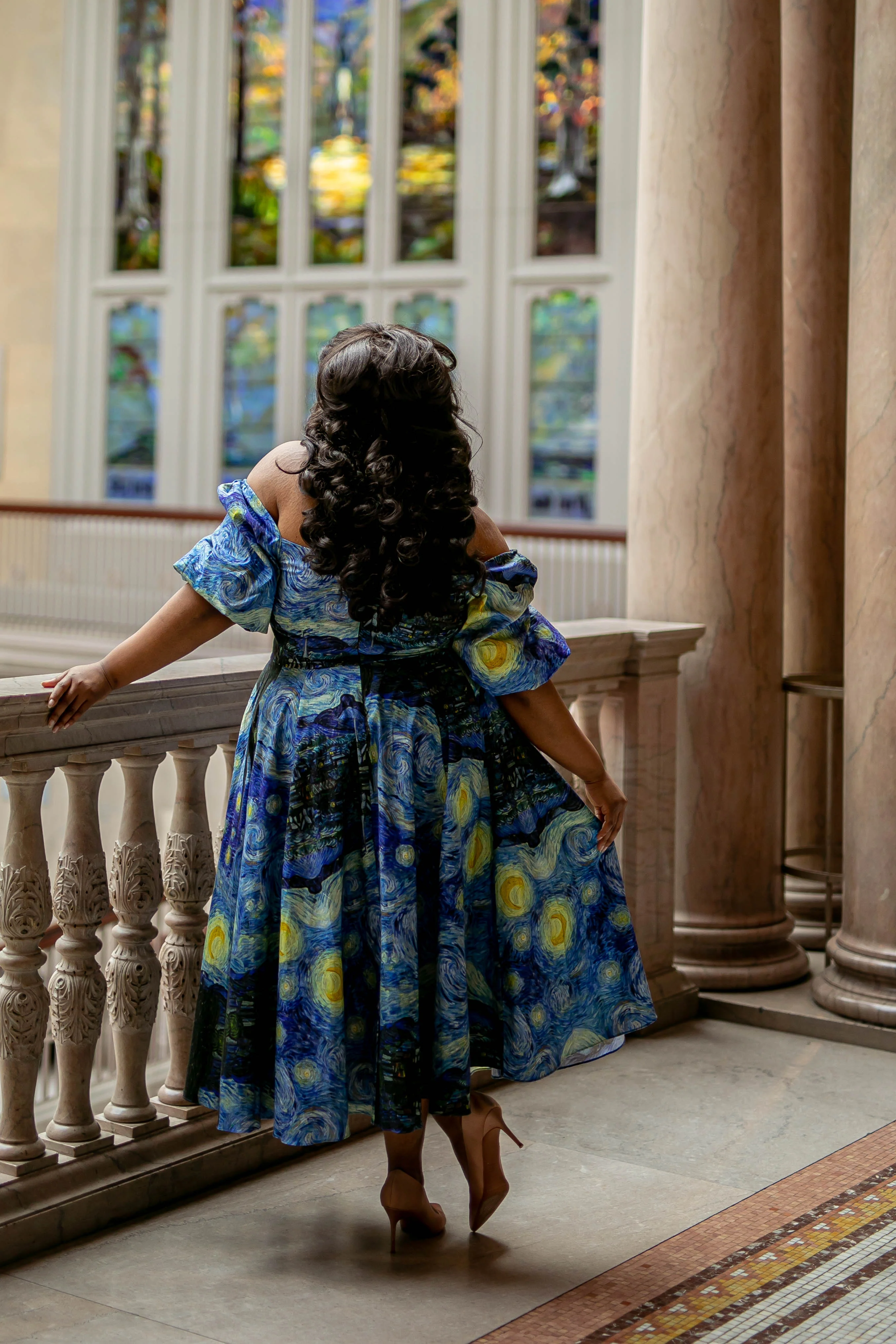 The Starry Night Day Dress - Image 13