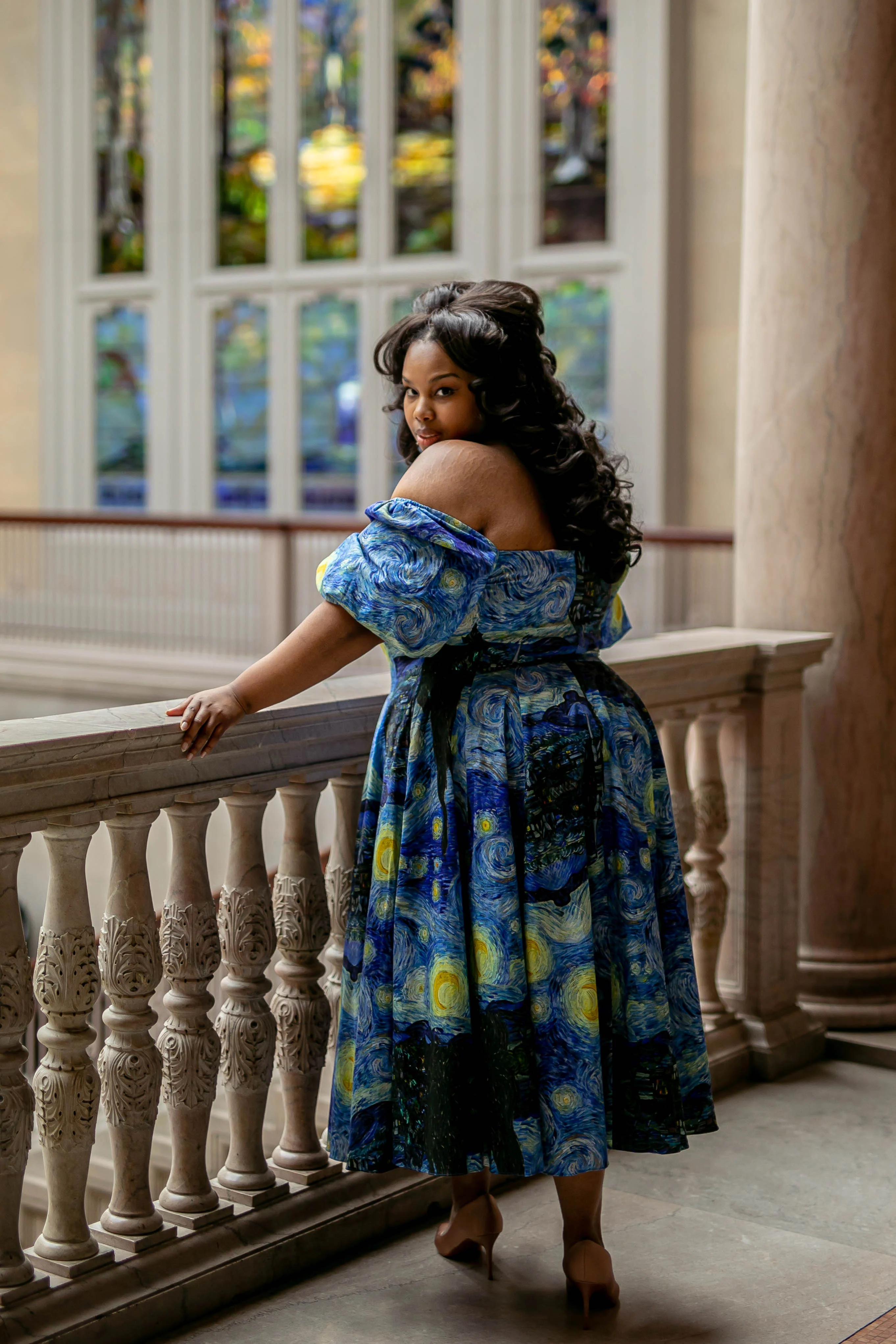 The Starry Night Day Dress - Image 15