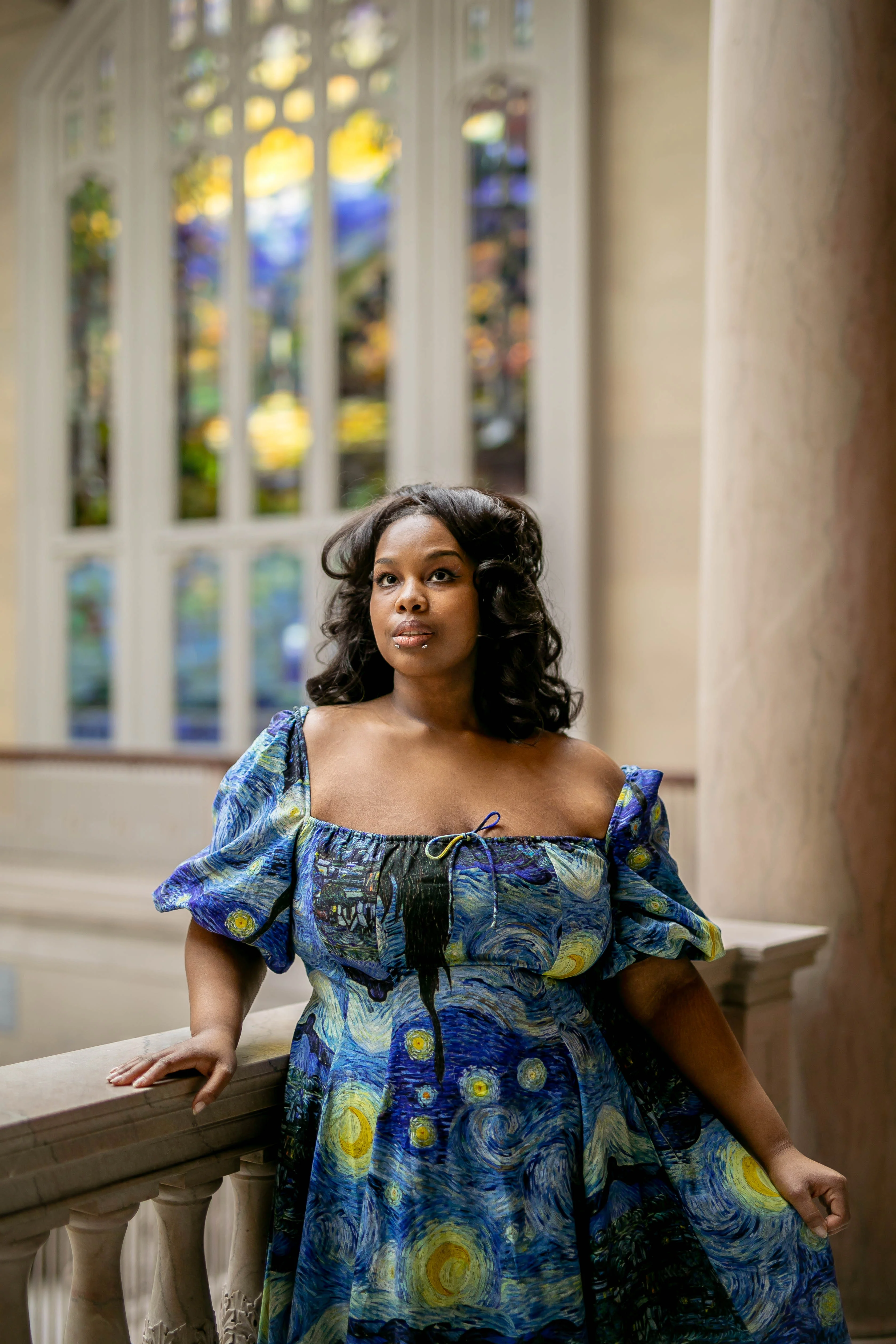 The Starry Night Day Dress - Image 18