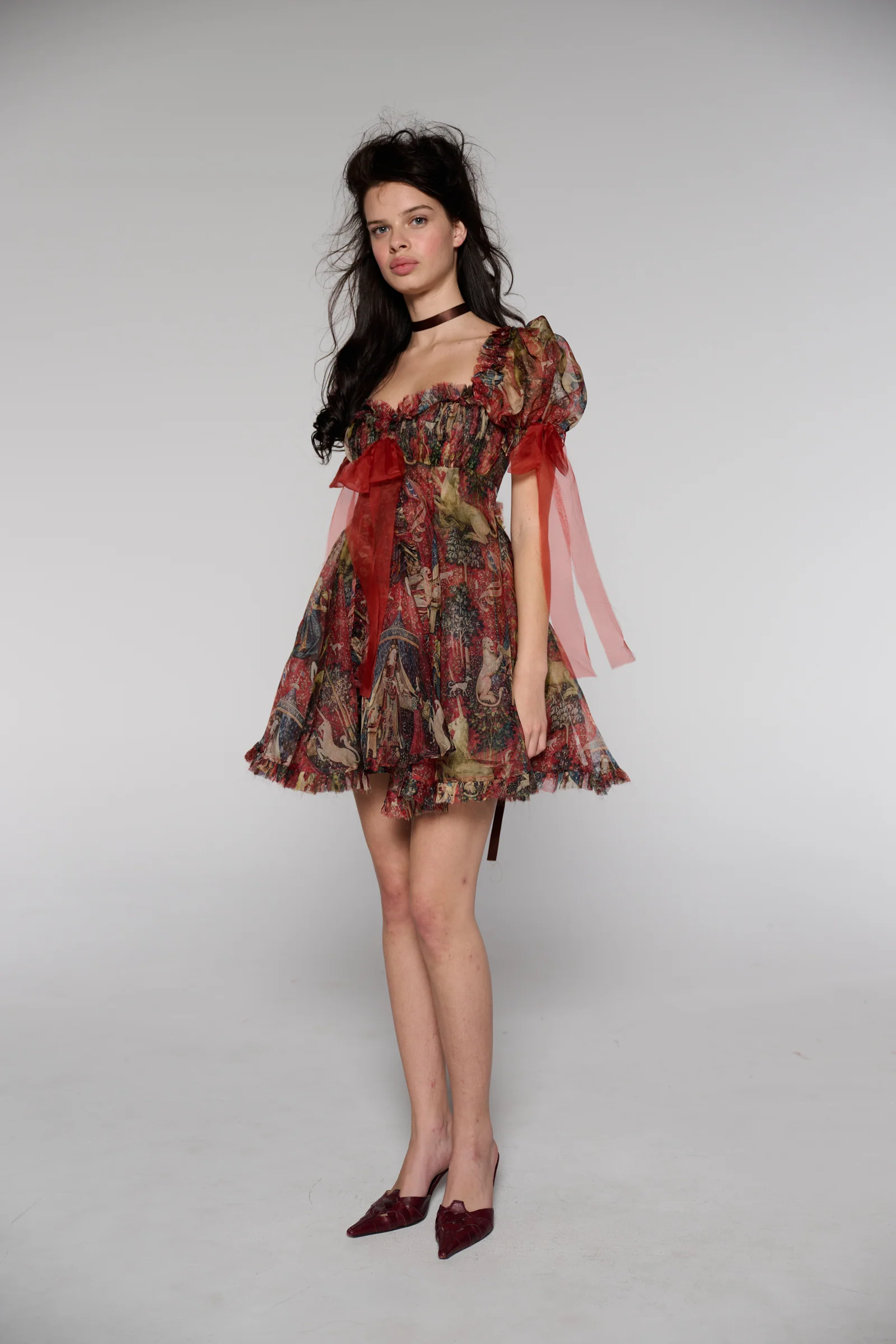 The Lady and the Unicorn Silk Organza Tulum Dress - Image 6
